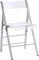 ISL Furnishings- Kasper Flex Luxury Modern Folding Chairs Acrylic Silver 1 Pk